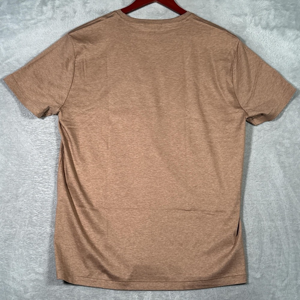 Polo Ralph Lauren Shirt Mens XL Brown Custom Slim Fit Classics Pony Logo Tee - Picture 9 of 10